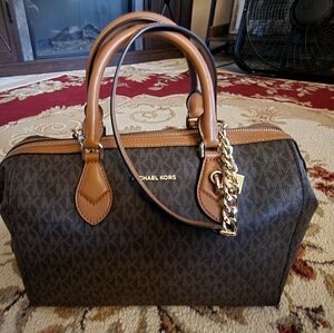Michael Kors Brown Signature Satchel